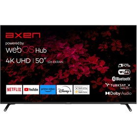 Resim Axen AX50FIL242 50" 127 Ekran UHD Webos LED TV 