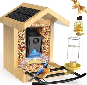 Resim BL02 Akıllı Kuş Yemliği, Kamera, Yapay Zeka, 64 GB Kart, 1080P HD 