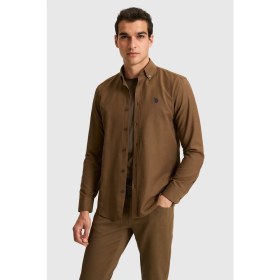 Resim U.s. Polo Assn. Erkek Kahverengi Gömlek Basic 50324708-VR029 
