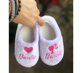 Resim Mychild Kız Çocuk Barby Panduf ,ev Ayakkabısı ,kreş Anaokulu Ayakkabısı 