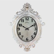 Resim 731-ba Duvar Saati Gri Çerçeve Çap:73cm X 54cm Vintage Taçlı Eksitme Dekoratif Amerikan Bristol Kadran Akar Saniyeli Mekanizma Akrilik Boya Mineral Cam Saat 731-g 