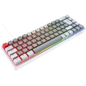 Resim Rampage YORU MINI Gri/Beyaz Type-C Bağlantılı OUTEMU Red Swich Q Mekanik Gaming Oyuncu Klavye 