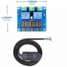 Resim Genel Markalar Xh-m452 12v Sıcaklık Nem Kontrollü Dijital Termostat Kuluçka Pet 