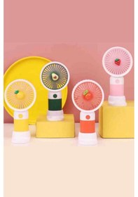 Resim Büro Ev Ofis Hediyesi İçin Sevimli Telefon Tutuculu El Fanı 