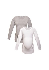 Resim Luvmabelly Myra2304 2308 Hamile Tshirt Seti-çok Renkli 