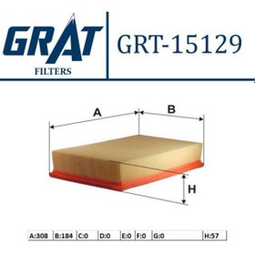 Resim GRAT 15129 Hava Filtresi Golf II Jetta Passat 88-97 / A6 94-97 