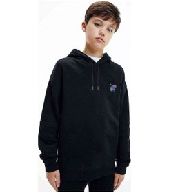Resim Tshirthane Muse 2Nd Law Muse Baskılı Unisex Çocuk Kapüşonlu Siyah Sweatshirt 