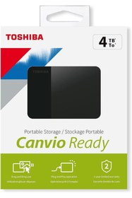 Resim Toshiba 4TB Canvio Ready 2.5" Gen1 USB 3.2 Harici Harddisk (HDTP340EK3CA) 