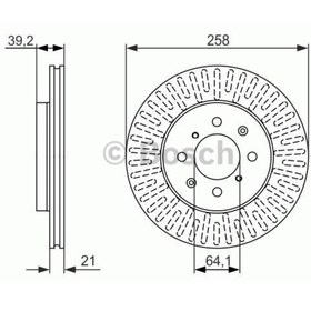 Resim Bosch Ön Fren Aynası Honda Jazz 1.2-1.4 -12.2008 258×21×4dlxhavalıbos-0986479594 986479594 45251saag50 