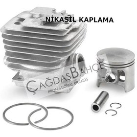 Resim Stihl Ms341 / Ms361 Testere Nikasil Silindir Piston Seti 47 Mm 