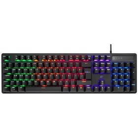 Resim Acer Emachines EAK104 Siyah USB Rgb Backlight Red Swıtch Mekanik Q 104 Tuşlu Gaming Klavye 