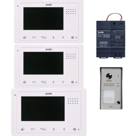 Resim Pratikkart Villa Tipi Görüntülü Diafon Sistemi 3 Daire 2K400-2K91B-2KPC6 