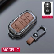 Resim Topshop1 Toyota Prius Camry Corolla Chr Rav4 Çinko Alaşım Anahtarlık Kılıfı C Kahverengi 