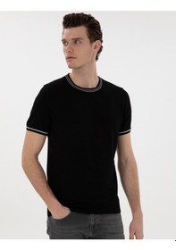 Resim Pierre Cardin Erkek Siyah Kazak /triko 50306045-vr046 Siyah 