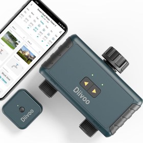 Resim Wi-Fi 2 Çıkışlı Sulama Bilgisayarı, Alexa Uyumlu Zamanlayıcı 
