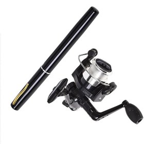 Resim Valkyrie 1 Metre Teleskopik 5.1.1 Kalem Spin Kamış Mini Cep Olta Seti 