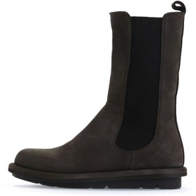 Resim Bueno Shoes Gri Koyu Nubuk Kadın Düz Bot 01wv7506 