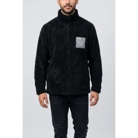 Resim Cocopelli Siyah Erkek Peluş Hırka COC3077 
