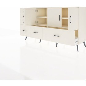 Resim Kronos Konsol 4 Raflı 6 Çekmeceli 3 Kapaklı 176x59x99 Aytaşı-ayta Aytaşı-aytaşı 