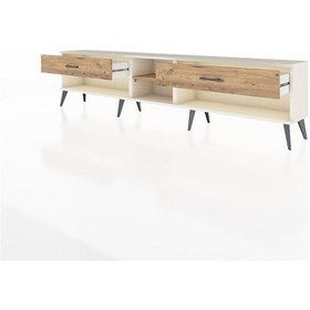 Resim Arges Tv Ünitesi Tek Raflı 2 Çekmeceli 220x30x51 Aytaşı-çam Atlas Çam/atlas Çam - Aytası 