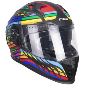 Resim CGM 311 Kapalı Kask Blast Gökkuşağı 
