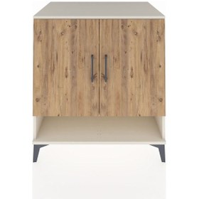 Resim Kronos Şifonyer 3 Raflı 2 Kapaklı 88x59x96 Aytaşı-çam Aytaşı 