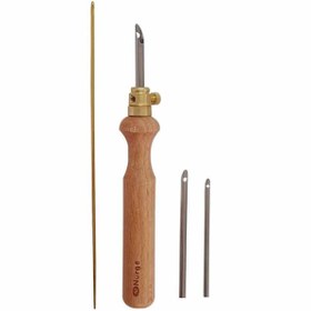 Resim Nurge Ahşap Punch Iğnesi ( 3 Iğne Ve Iplik Geçirici ) 240-12 