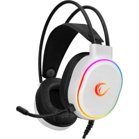 Resim Rampage ROGUE Beyaz USB 7.1 Surround RGB Ledli Gaming Oyuncu Mikrofonlu Kulaklık 