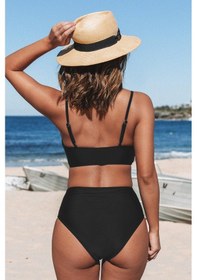 Resim Angelsin Yüksek Bel Bikini Altı Somon 
