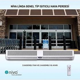 Resim Niva Linda Tip 200 cm Hava Perdesi Isıtıcısız Modeli ile Yüksek Performans Sunar 