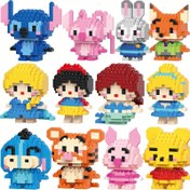 Resim Disney Stitch Winnie the Pooh Prenses Serisi 3D Puzzle - Sevimli Karakter Tasarımı, Mavi ve Pembe Renkler, El Yapımı Montaj, Parti Hediyesi & Tatil Hediye, Yatak Odası Dekoru, Oturma Odası Süsü, Noel, Cadılar Bayramı, Paskalya İçin İdeal, En İyi Noel Süsü 