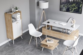 Resim LAGOMOOD İRONY RASHA OFİS TAKIMI, MEŞE BEYAZ 