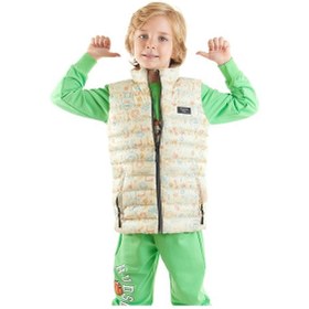 Resim Ahengim Erkek Çocuk Robot Baskılı Trend Şişme Yelek Ak213031 Krem 