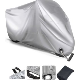 Resim Autolion Arora Zr4 Gri Su Geçirmez Motosiklet Brandası (Kilit Uyumlu) 