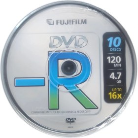 Resim Fujifilm DVD-R 16X 4.7 GB C-Box - 10 Adet 