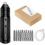 Resim Xiyyadms Usb Şarjlı Mini Elektrikli Tornavida Seti - 3n.m Tork, İki Yönlü, 10 Uç Parça, Hafif Ve Taşınabilir X1 Gelişmiş Versiyon 