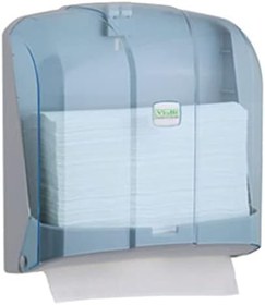 Resim Vialli KH 300T Z Katlı Kağıt Havlu Dispenseri - Şeffaf - Kapasite 300 Kağıt 