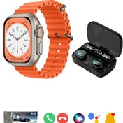 Resim BYRTECH Watch Ultra 2 T900 Ultra 2 Akıllı Saat + Powerbank Kutulu Earbuds M10 Bluetooth Kulaklık İkili Paket 