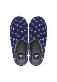 Resim Twigy Tw Mavi Çapa Erkek Ev Terlik Lacivert 