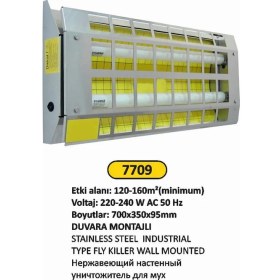 Resim Arı Metal Sinek Öldürücü Duvara Montajlı Paslanmaz 