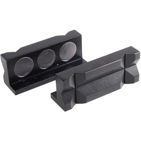 Resim Shineyee Manyetik Alüminyum Mengene Çene Koruyucu Bıçaklar - Siyah 10.3x4.1x3.2 Cm 