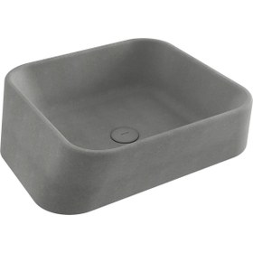 Resim Bocchi Firenze Çanak Lavabo 51 Cm Mat Beton 1005-069-0125 