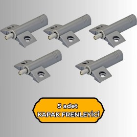 Resim 5 Adet Dolap Kapak Frenleyici (Kapak Susturucu, Kapak Yavaşlatıcı) 