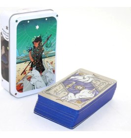 Resim Marsilyan Metal Kutulu Tarot Kartı White Numen 