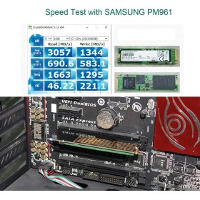 Resim Platoon M.2 Pcie Nvme Or Pcie Ahcı SSD To Pcie 3.0 X4 Adapter Card 16X Nvme SSD Çevirici 