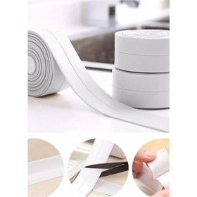 Resim Su Sızdırmaz Bant Banyo Lavabo Mutfak Tezgahı Su Sızdırmaz Bant 