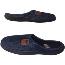 Resim Gezer Erkek Lacivert-Siyah Ortopedik Taban Ev İçi Günlük Terlik Gezrr98-1023 