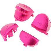 Resim Suntek Sony PS4 Denetleyicileri İçin Alüminyum L1 R1 L2 R2 Tetik Düğmeleri Pembe 