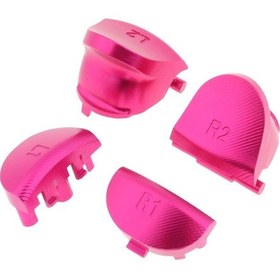 Resim Suntek Sony PS4 Denetleyicileri İçin Alüminyum L1 R1 L2 R2 Tetik Düğmeleri Pembe 