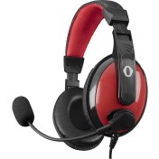 Resim Snopy SN-2688 3,5 mm Oyuncu Mikrofonlu Kulaküstü Kulaklık Siyah Kırmızı 